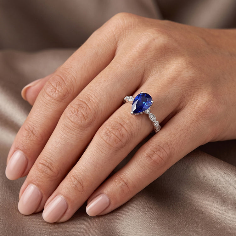 Bague Saphir Naturel 2 Carats