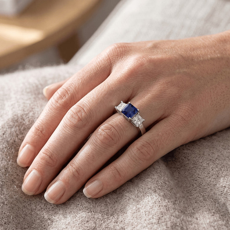 Bague Saphir Naturel 2 Carats