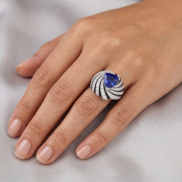 Bague Saphir Naturel 2 Carats