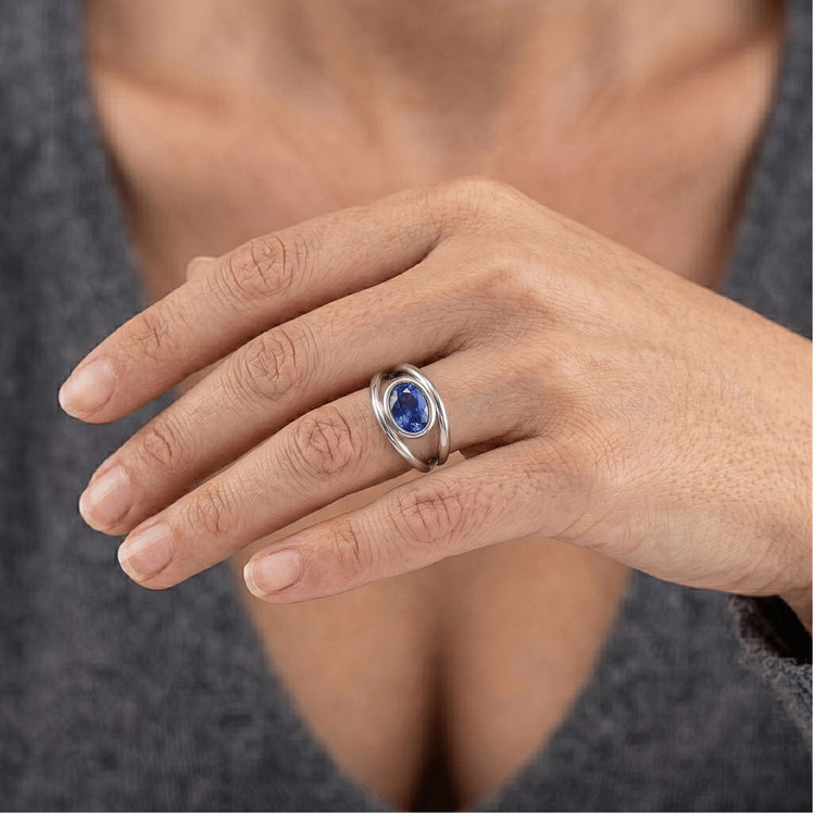 Bague Saphir Naturel 2 Carats