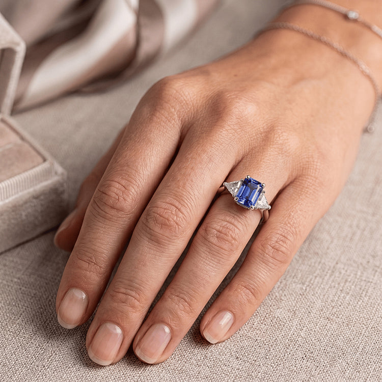 Bague Saphir Naturel 2 Carats