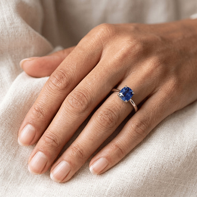 Bague Saphir Naturel 2 Carats