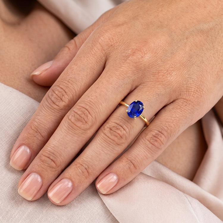 Bague Saphir Naturel 2 Carats