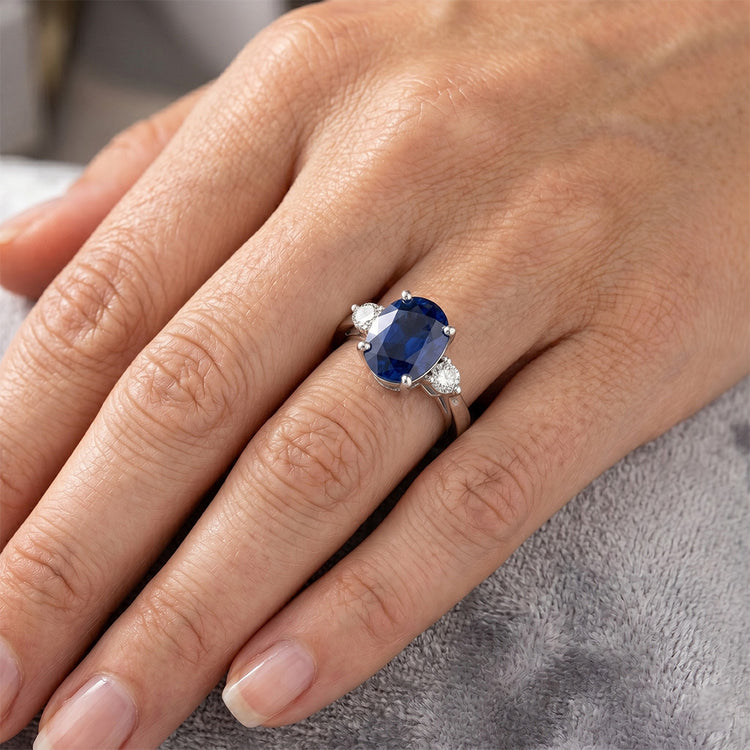 Bague Saphir Naturel 3.20 Carats