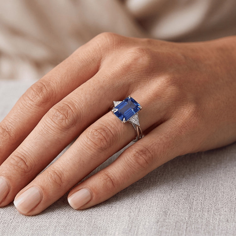 Bague Saphir Naturel 3.25 Carats