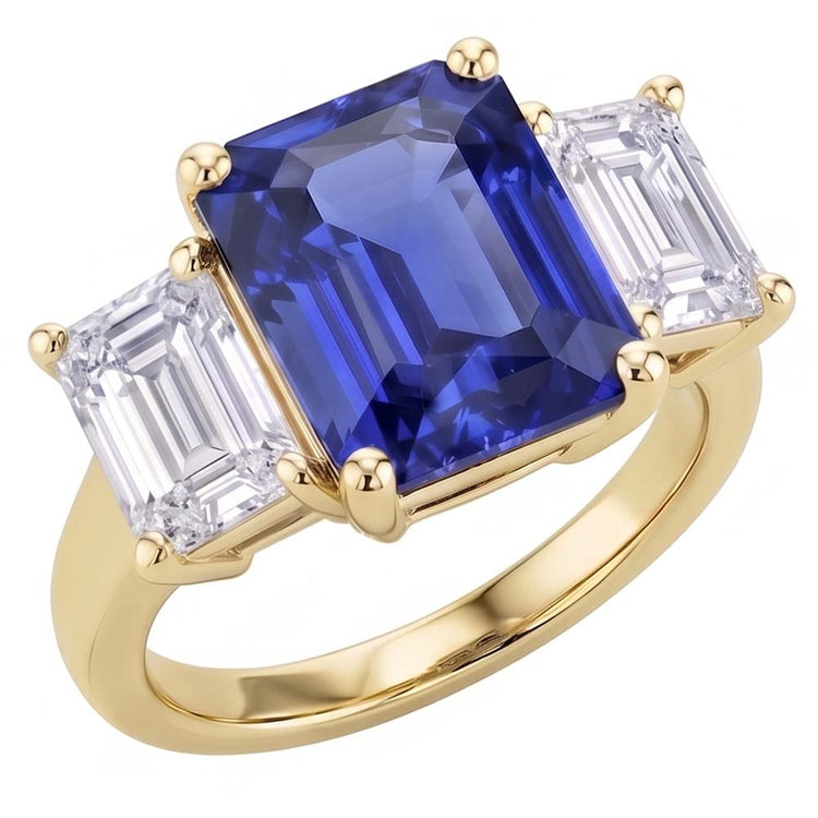 Bague Saphir Naturel 3.50 Carats
