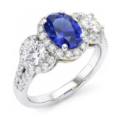 Bague Saphir Naturel 3.50 Carats