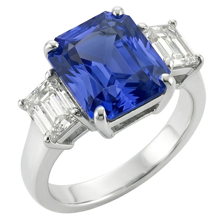 Bague Saphir Naturel 3.50 Carats