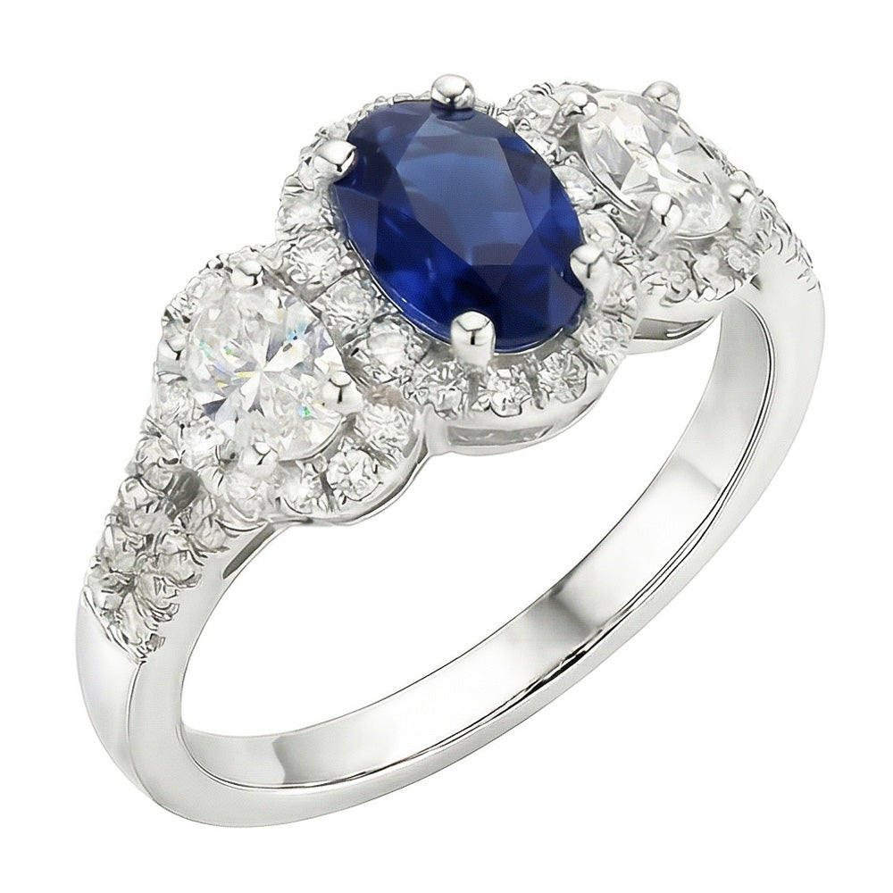 Bague Saphir Naturel 3.50 Carats