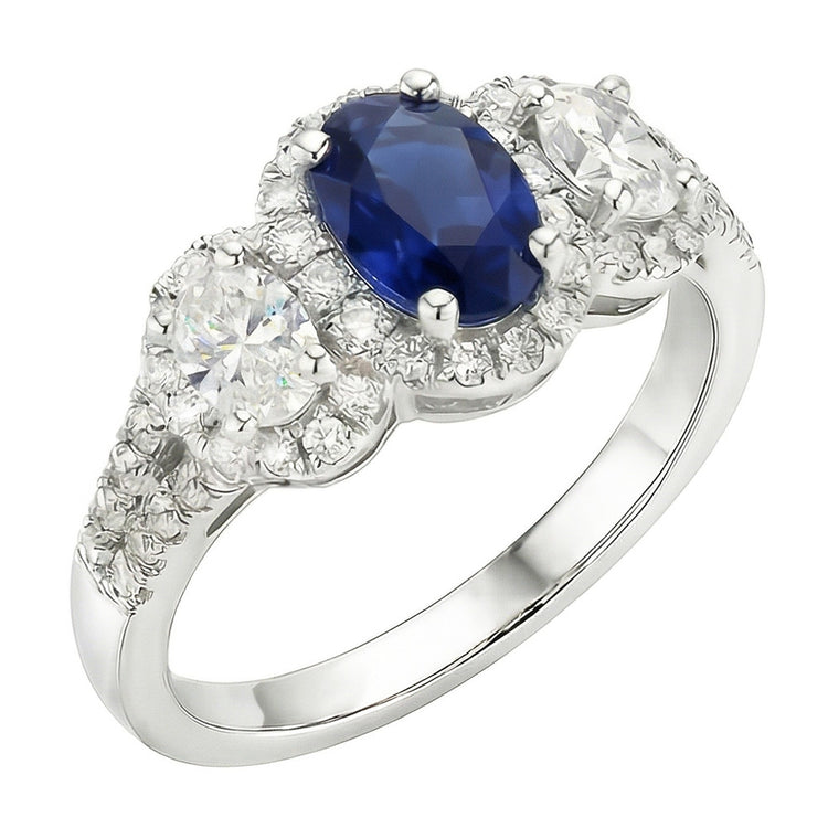 Bague Saphir Naturel 3.50 Carats