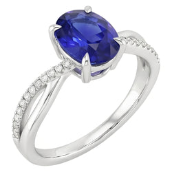 Bague Saphir Naturel 3.50 Carats