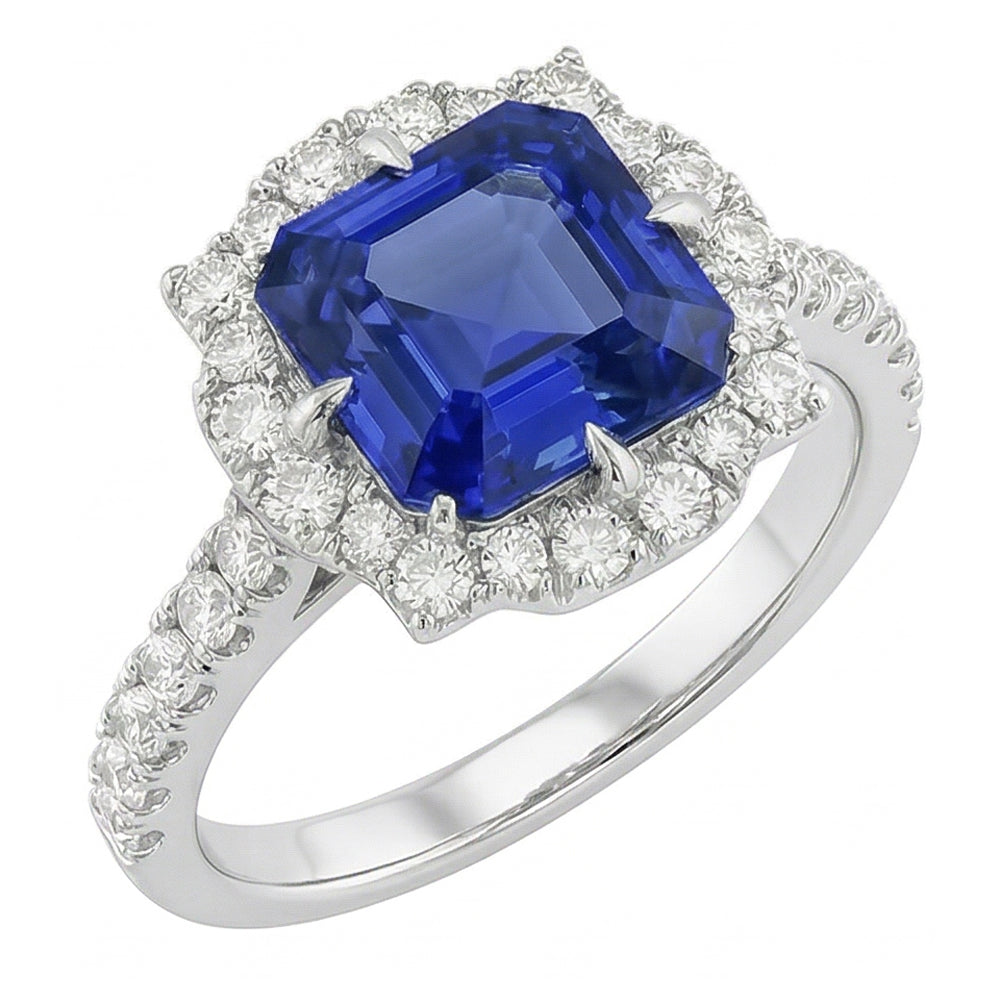 Bague Saphir Naturel 3.50 Carats