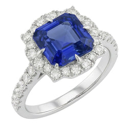Bague Saphir Naturel 3.50 Carats