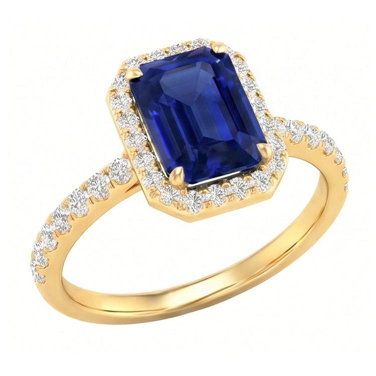 Bague Saphir Naturel 3.50 Carats