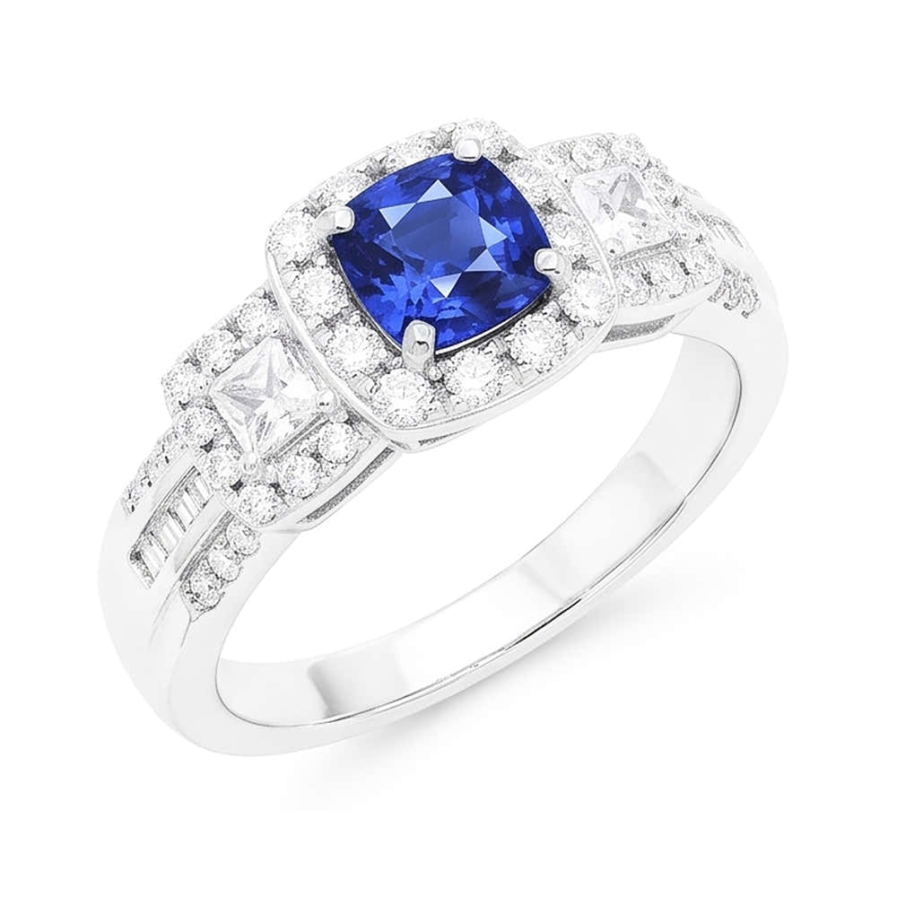 Bague Saphir Naturel 3.50 Carats