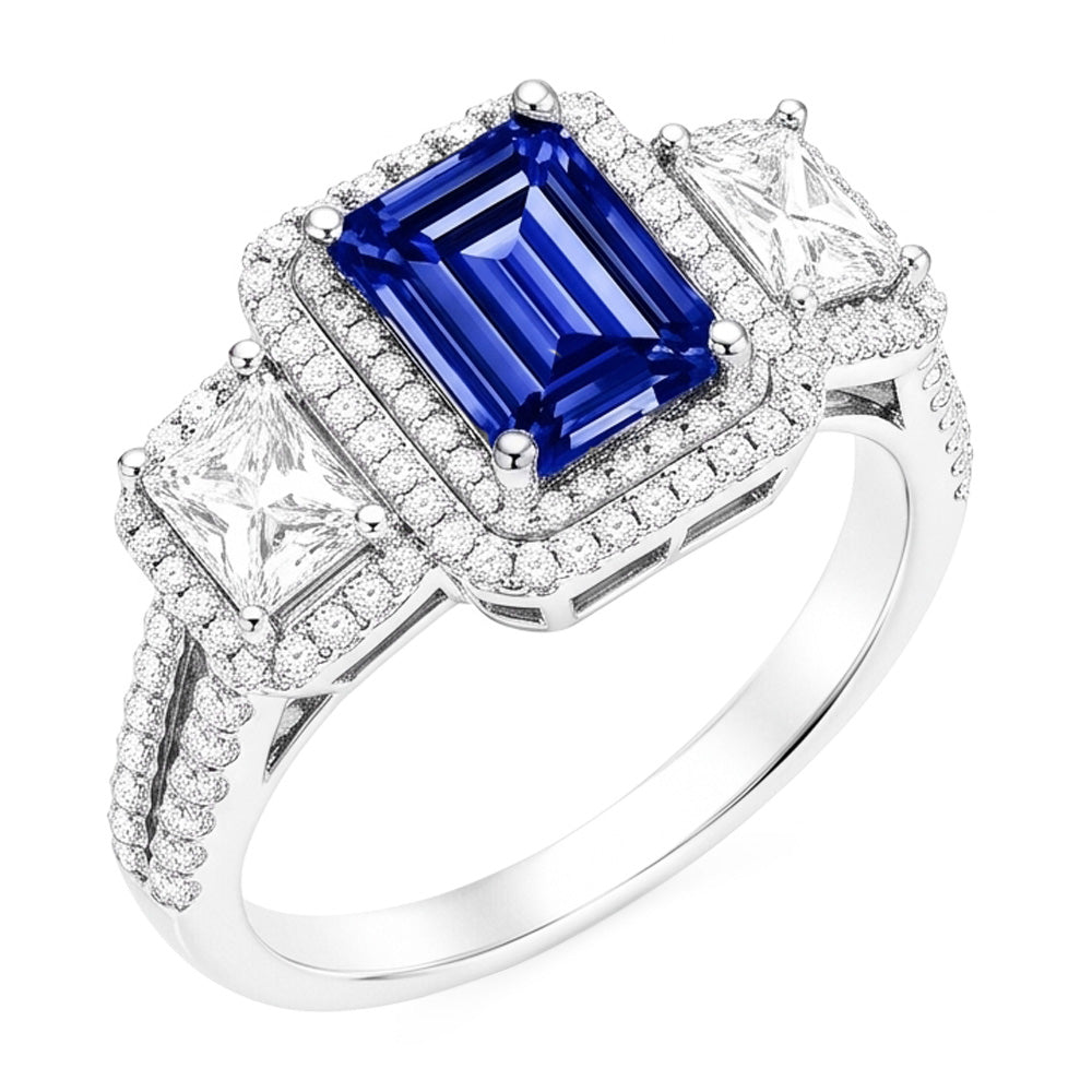 Bague Saphir Naturel 3.50 Carats