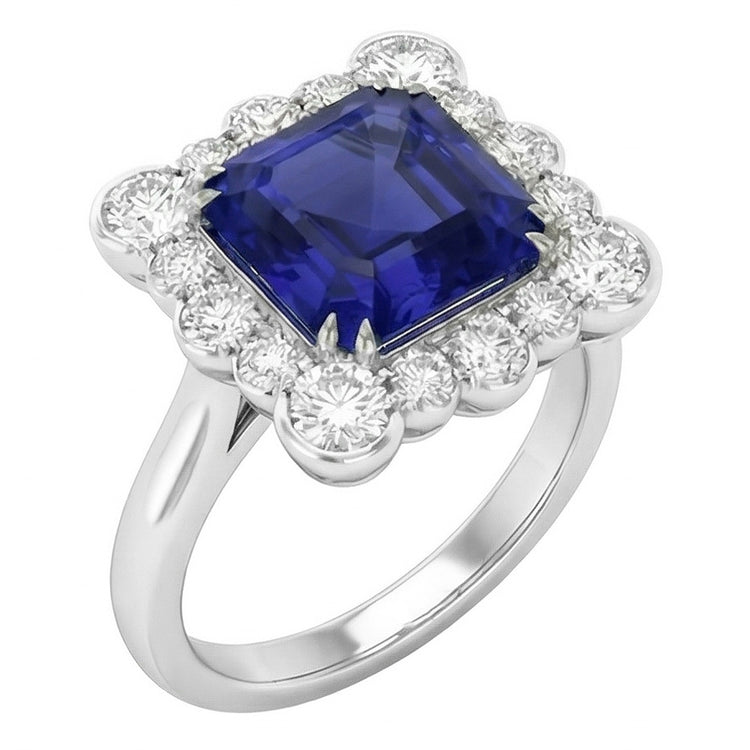 Bague Saphir Naturel 3.50 Carats
