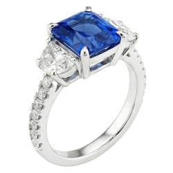 Bague Saphir Naturel 3.50 Carats