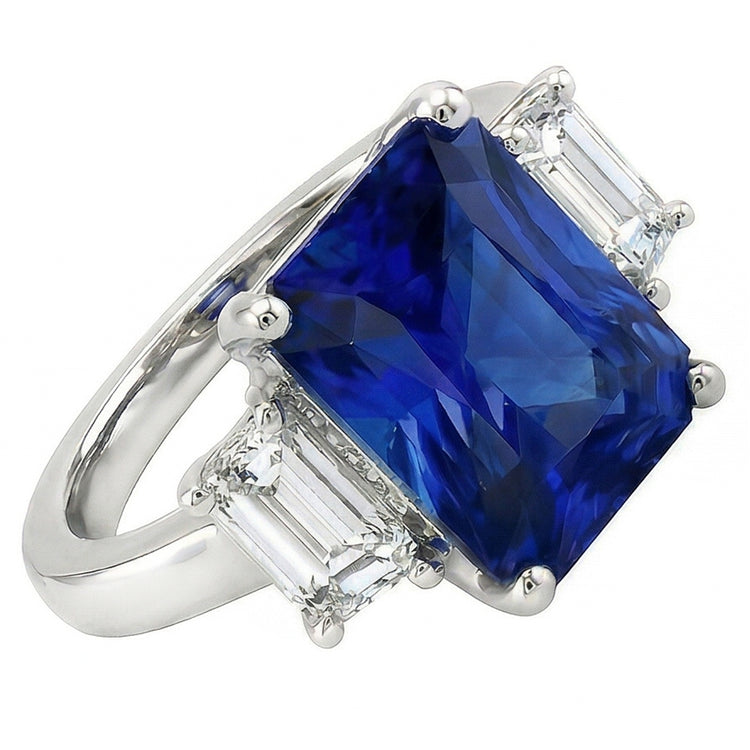 Bague Saphir Naturel 3.50 Carats