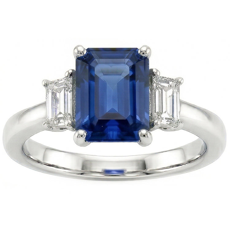 Bague Saphir Naturel 3.50 Carats
