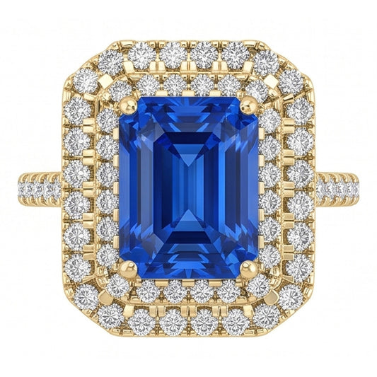 Bague Saphir Naturel 3.50 Carats