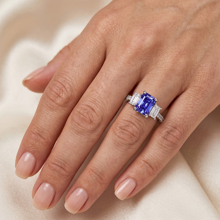 Bague Saphir Naturel 3.50 Carats