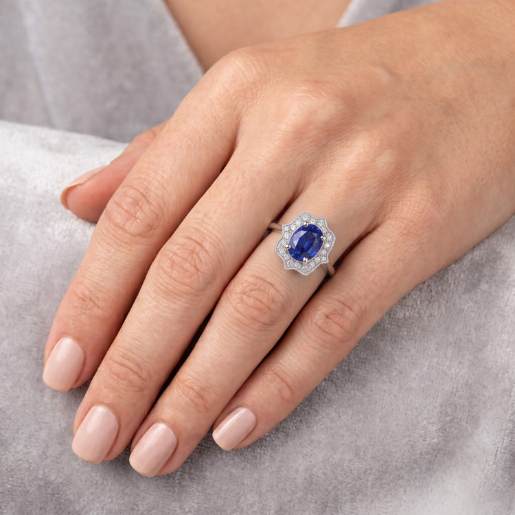 Bague Saphir Naturel 3.50 Carats