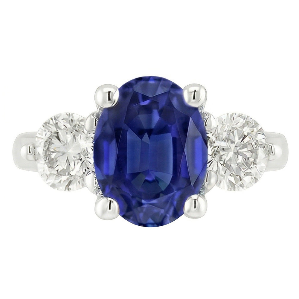 Bague Saphir Naturel 3.50 Carats