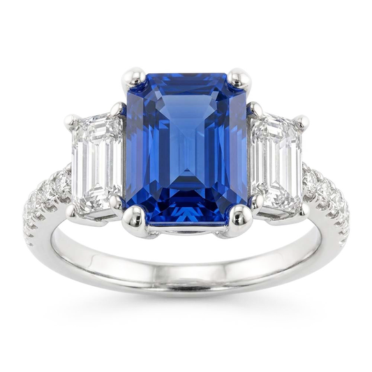 Bague Saphir Naturel 3.50 Carats