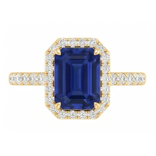 Bague Saphir Naturel 3.50 Carats