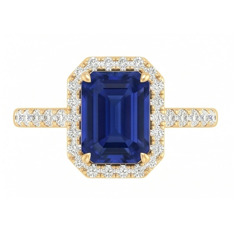 Bague Saphir Naturel 3.50 Carats