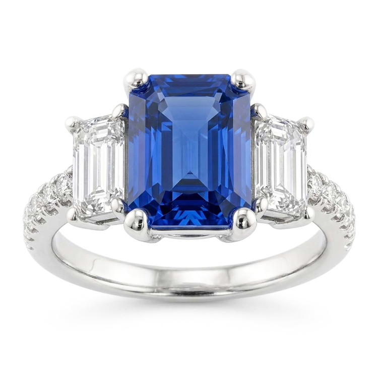 Bague Saphir Naturel 3.50 Carats