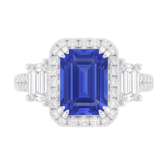 Bague Saphir Naturel 3.50 Carats