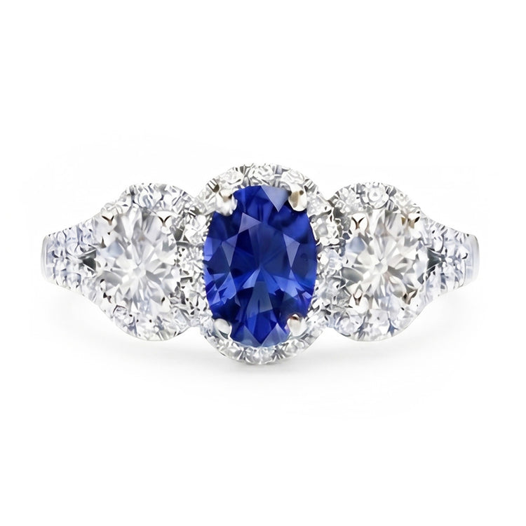 Bague Saphir Naturel 3.50 Carats