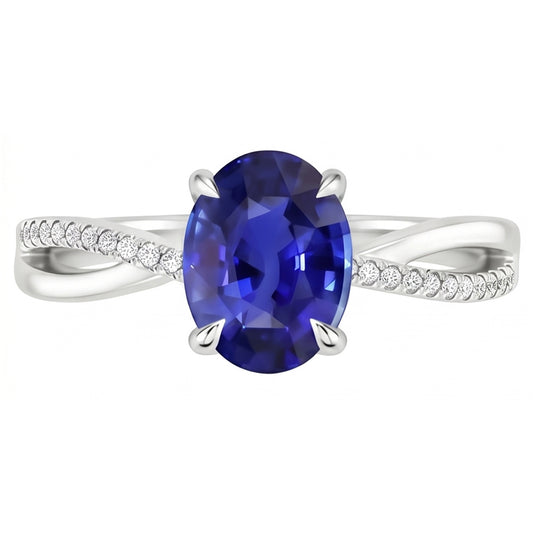 Bague Saphir Naturel 3.50 Carats