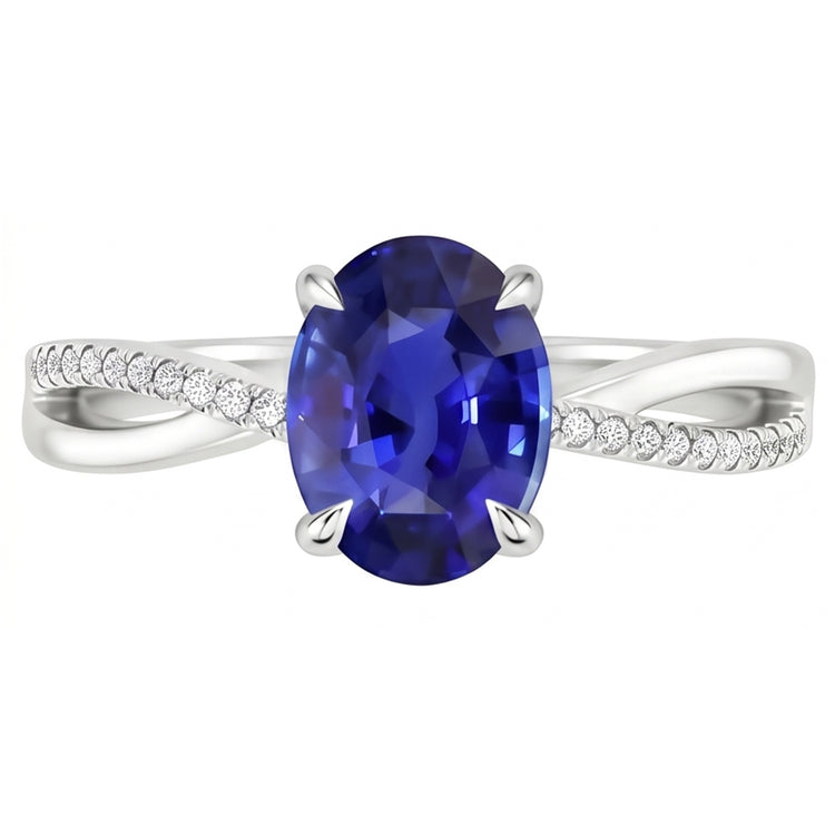 Bague Saphir Naturel 3.50 Carats