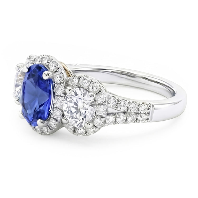 Bague Saphir Naturel 3.50 Carats