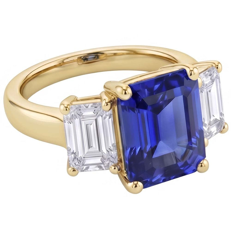 Bague Saphir Naturel 3.50 Carats