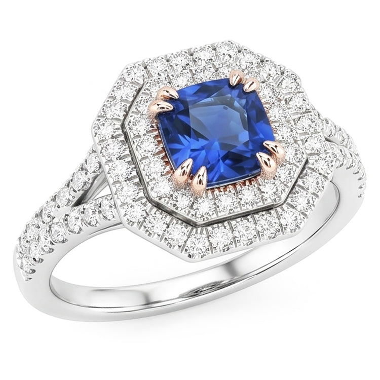 Bague Saphir Naturel 3.50 Carats