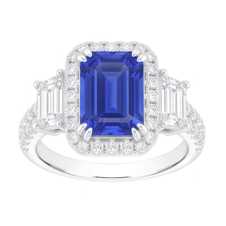 Bague Saphir Naturel 3.50 Carats