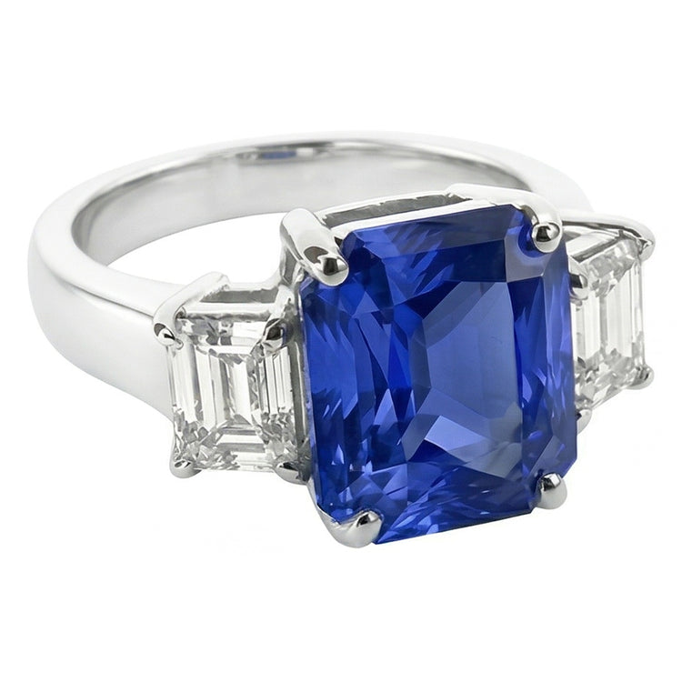 Bague Saphir Naturel 3.50 Carats