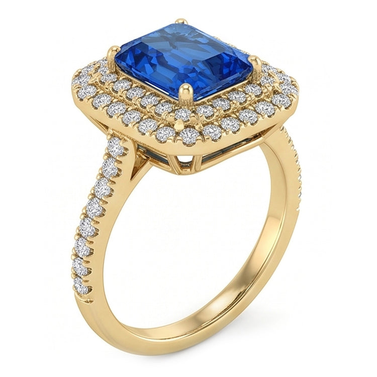 Bague Saphir Naturel 3.50 Carats