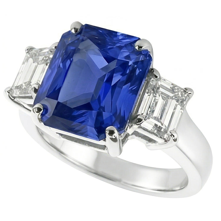 Bague Saphir Naturel 3.50 Carats