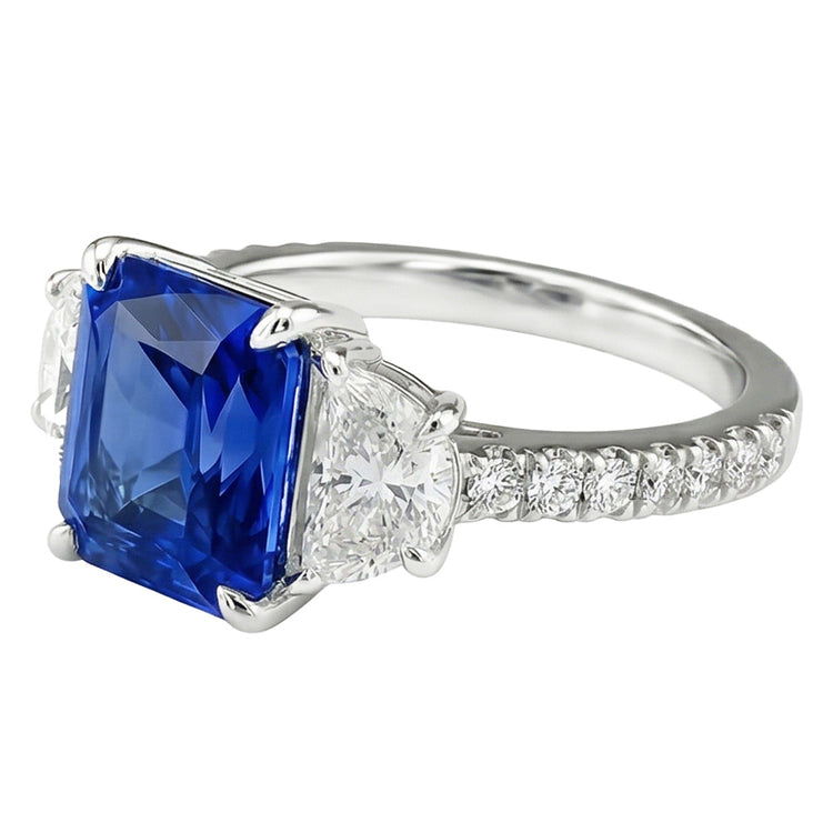 Bague Saphir Naturel 3.50 Carats