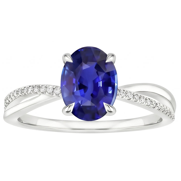 Bague Saphir Naturel 3.50 Carats