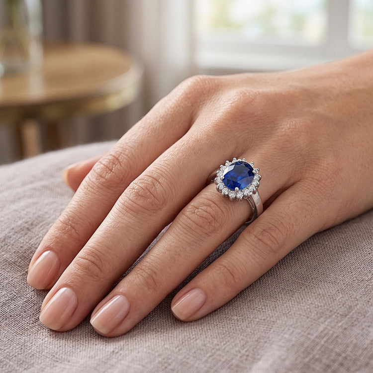 Bague Saphir Naturel 3.50 Carats