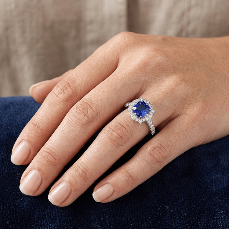 Bague Saphir Naturel 3.50 Carats
