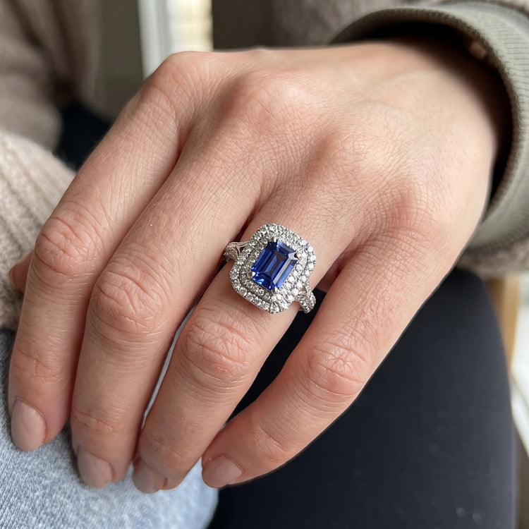 Bague Saphir Naturel 3.50 Carats