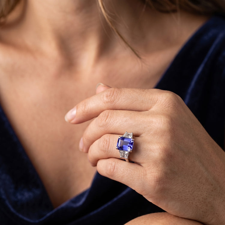 Bague Saphir Naturel 3.50 Carats