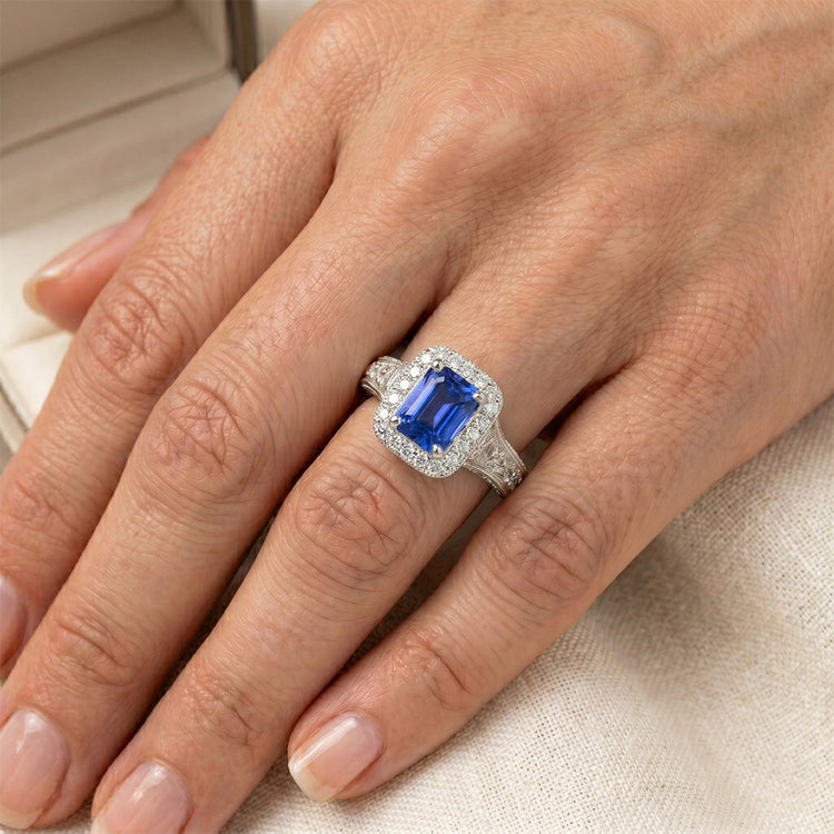 Bague Saphir Naturel 3.50 Carats